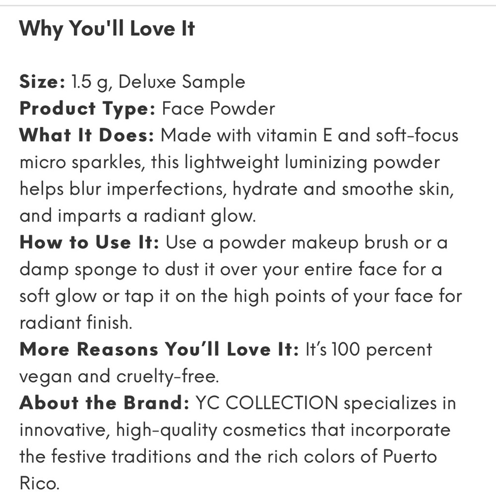🌟HP🌟2/$20🦋MOTD Sponge & YC Collection Luminous Setting Powder 🦋 - Picture 6 of 6